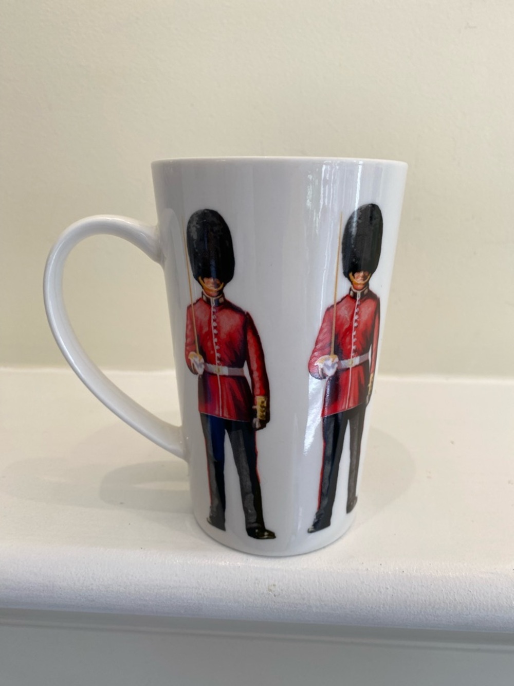 Collectible James Sadler Britain  ‘Foot Soldier’ Ceramic Mug - Red Uniform 16 oz